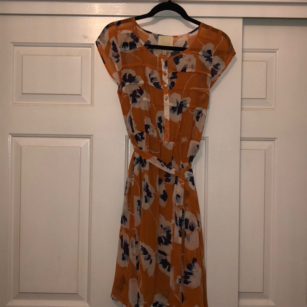 Orange flower dress